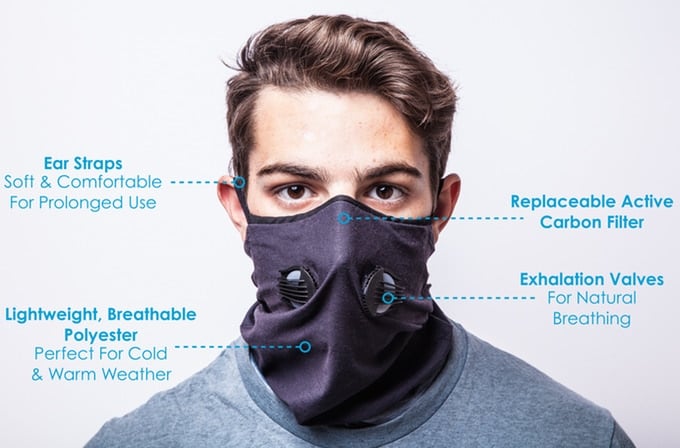 Inversion Air Pollution Gaiter 2.0 Will Save Your Lungs from Pollution