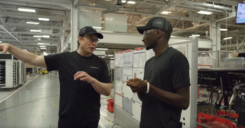 MKBHD Tours Tesla's Fremont Factory with CEO Elon Musk 1