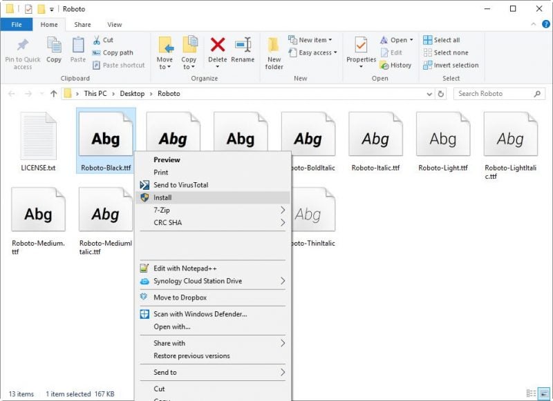How to Install New Fonts in Windows 10 3
