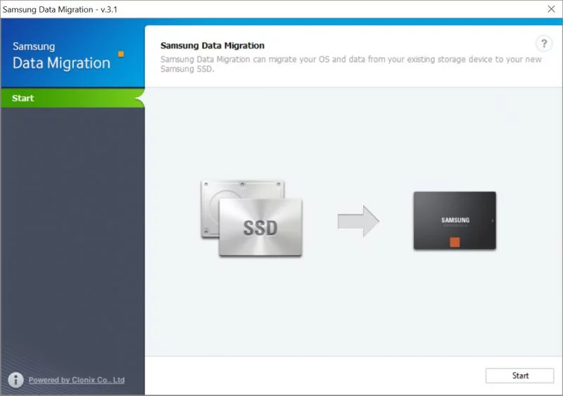 Migrate Windows 10 to SSD Using Samsung Data Migration Software 1