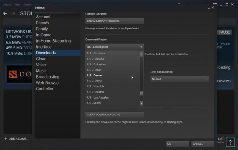 How to Speed Up Steam Downloads 3