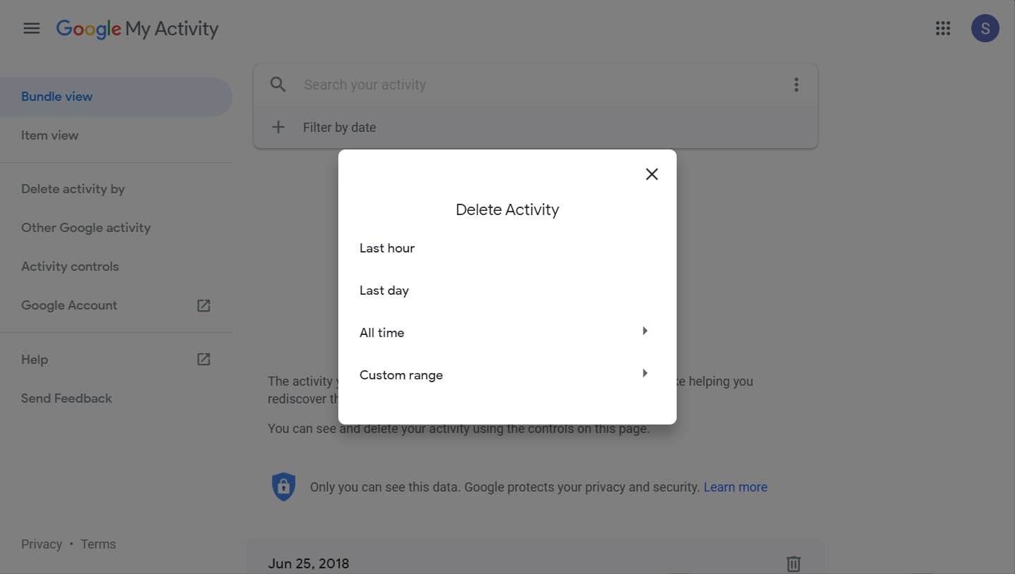 google history delete all my activity log google history delete all my activity log