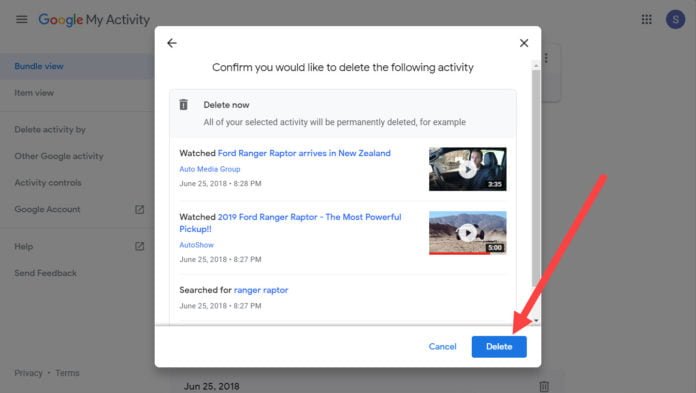 my google activity delete all my google activity delete all