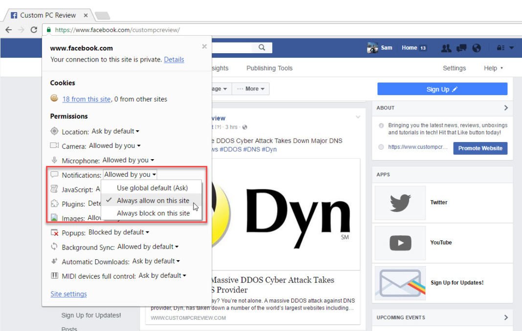disable google chrome update windows 10 notification