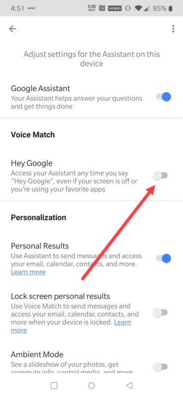 How to Turn Off 'OK Google' Voice Assistant in Android 9