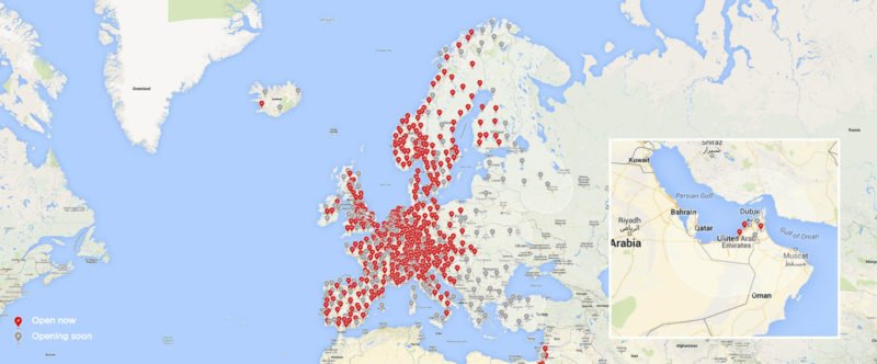 Tesla Supercharger Station Deployments Reach 1,821, Stalls Reach 16,104 5