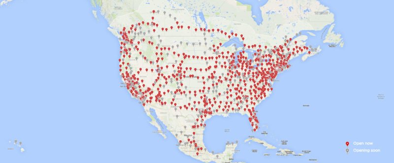 Tesla Supercharger Station Deployments Reach 1,821, Stalls Reach 16,104 3